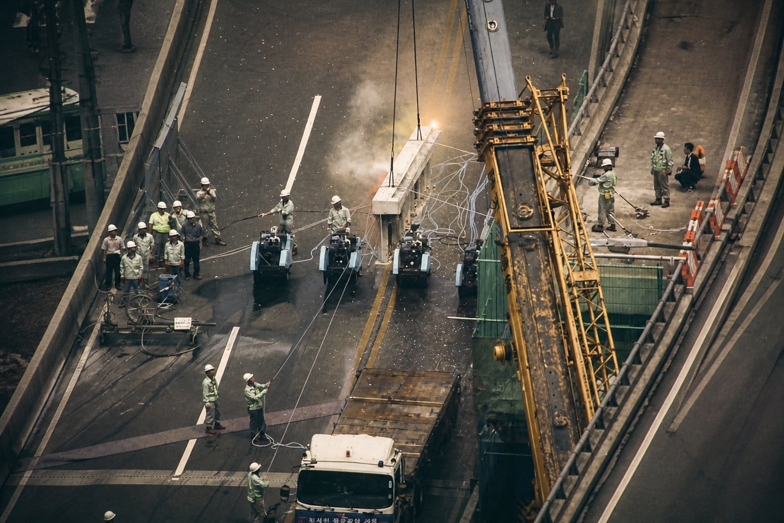 Cheonggye Overpass demolition site (former elevated highway)
