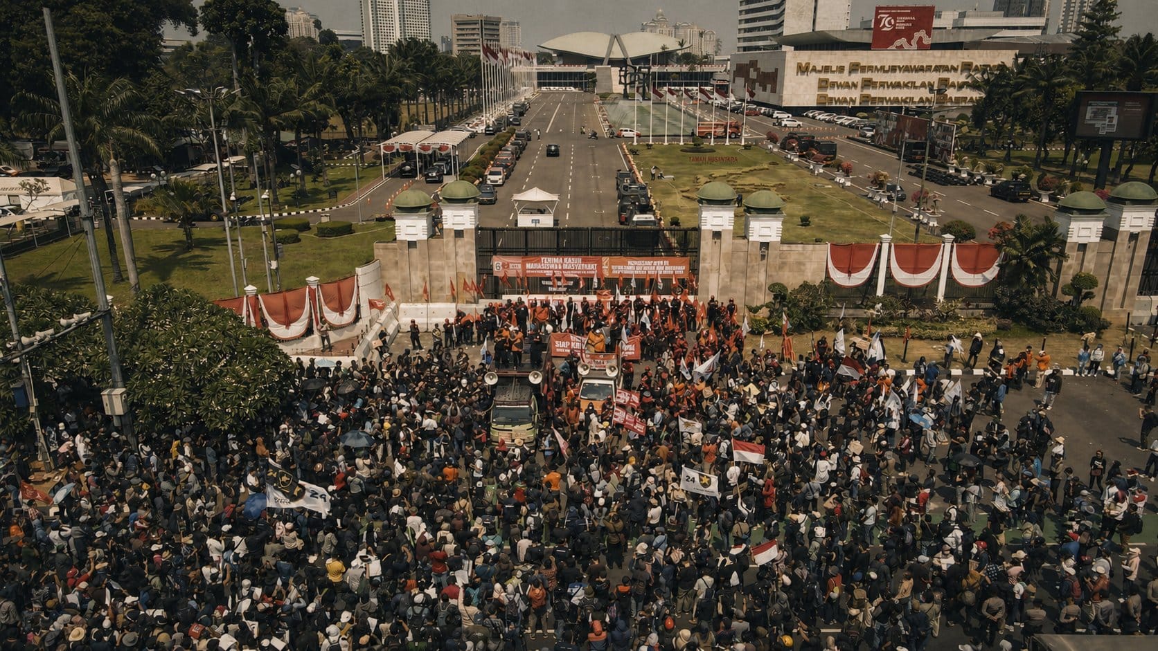DPR RI complex Jakarta protests