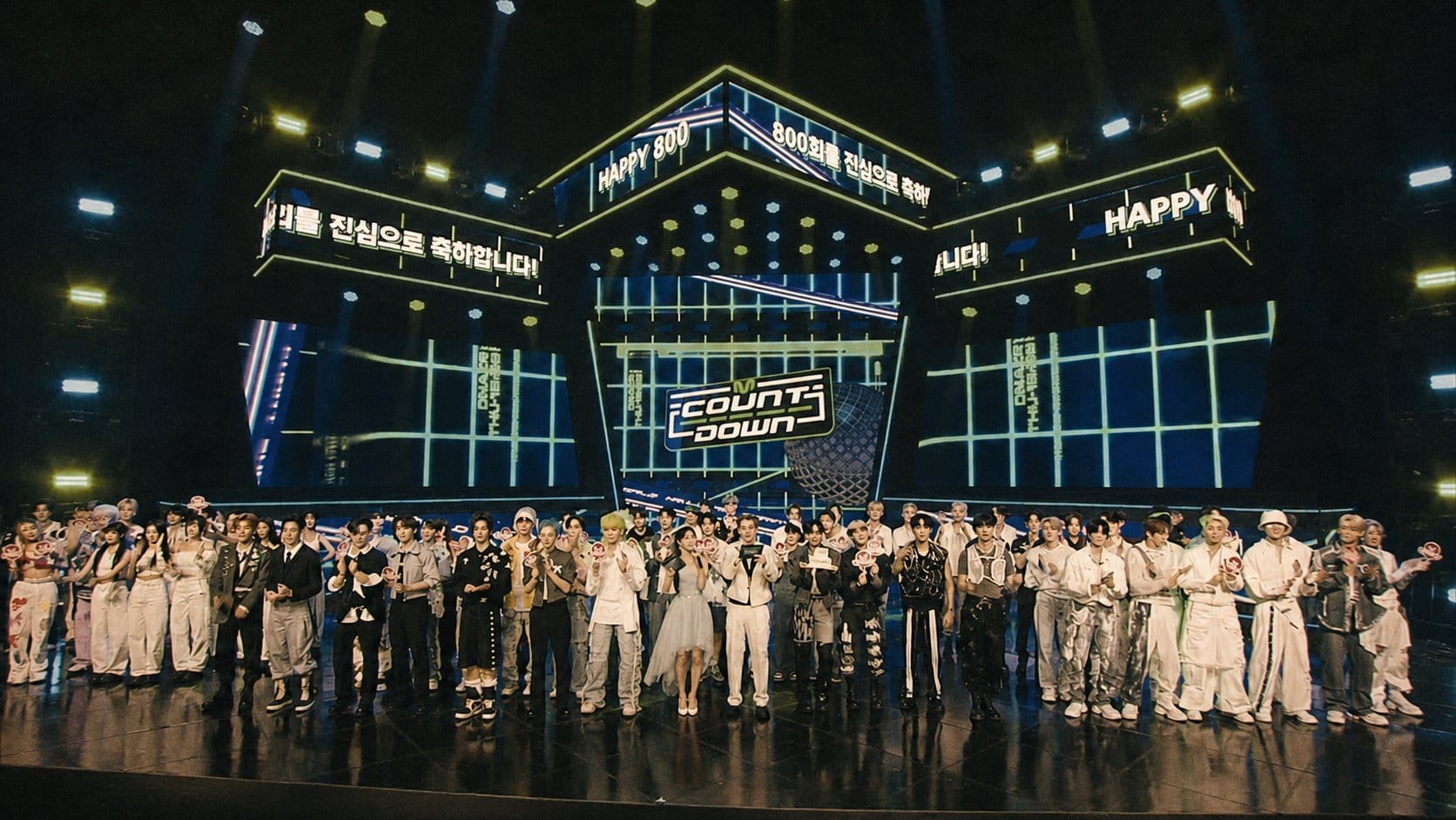 M Countdown studio stage