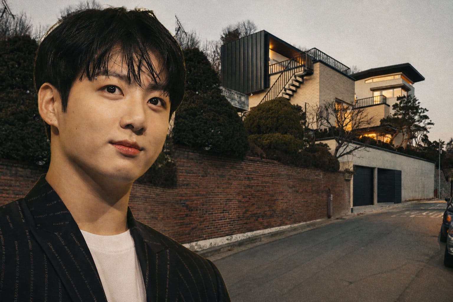 Jungkook's Yongsan-gu residence entrance