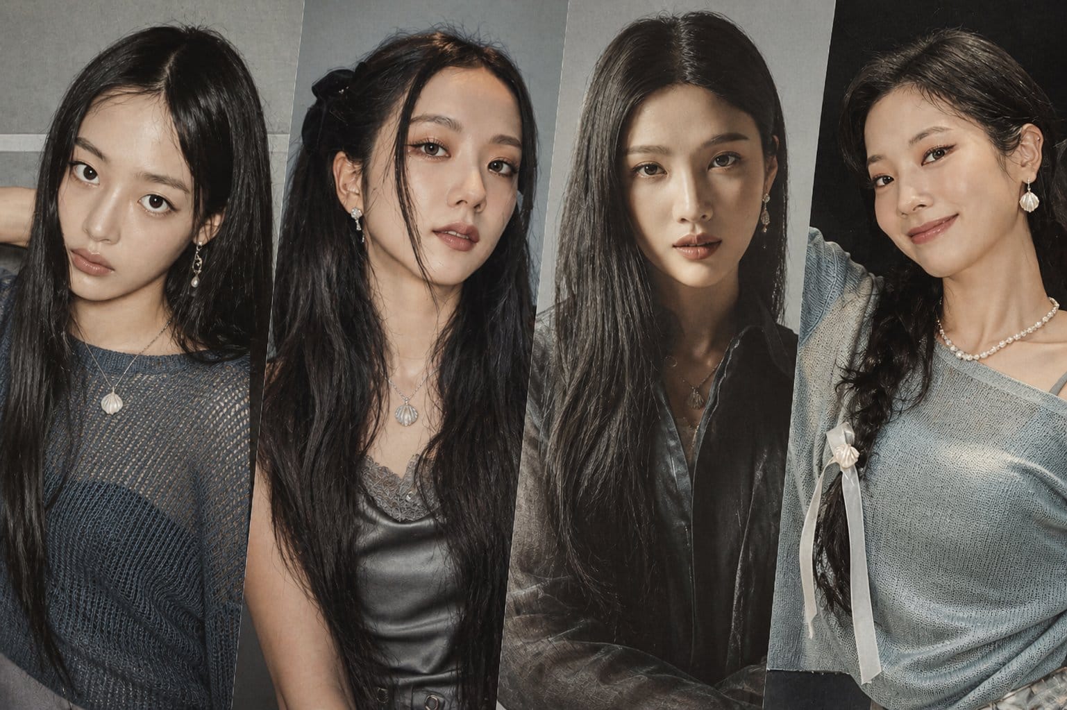 Soompi styling roundup idols (Joy, Huh Yunjin, Winter, Miyeon, Sunmi, Jisoo)
