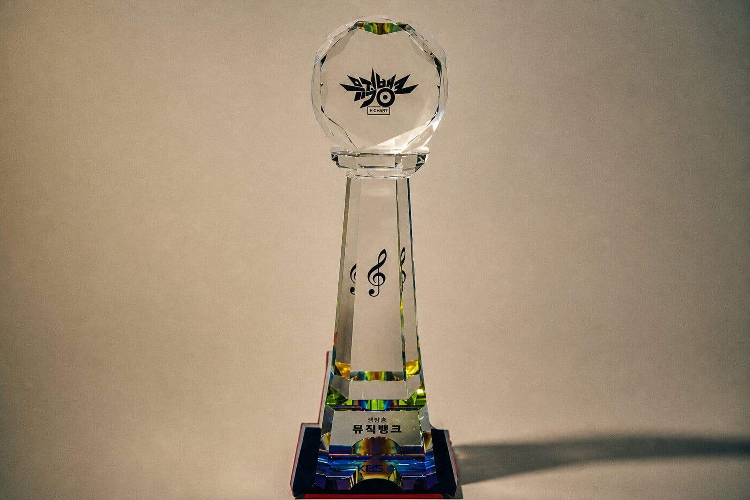 Music Bank trophy