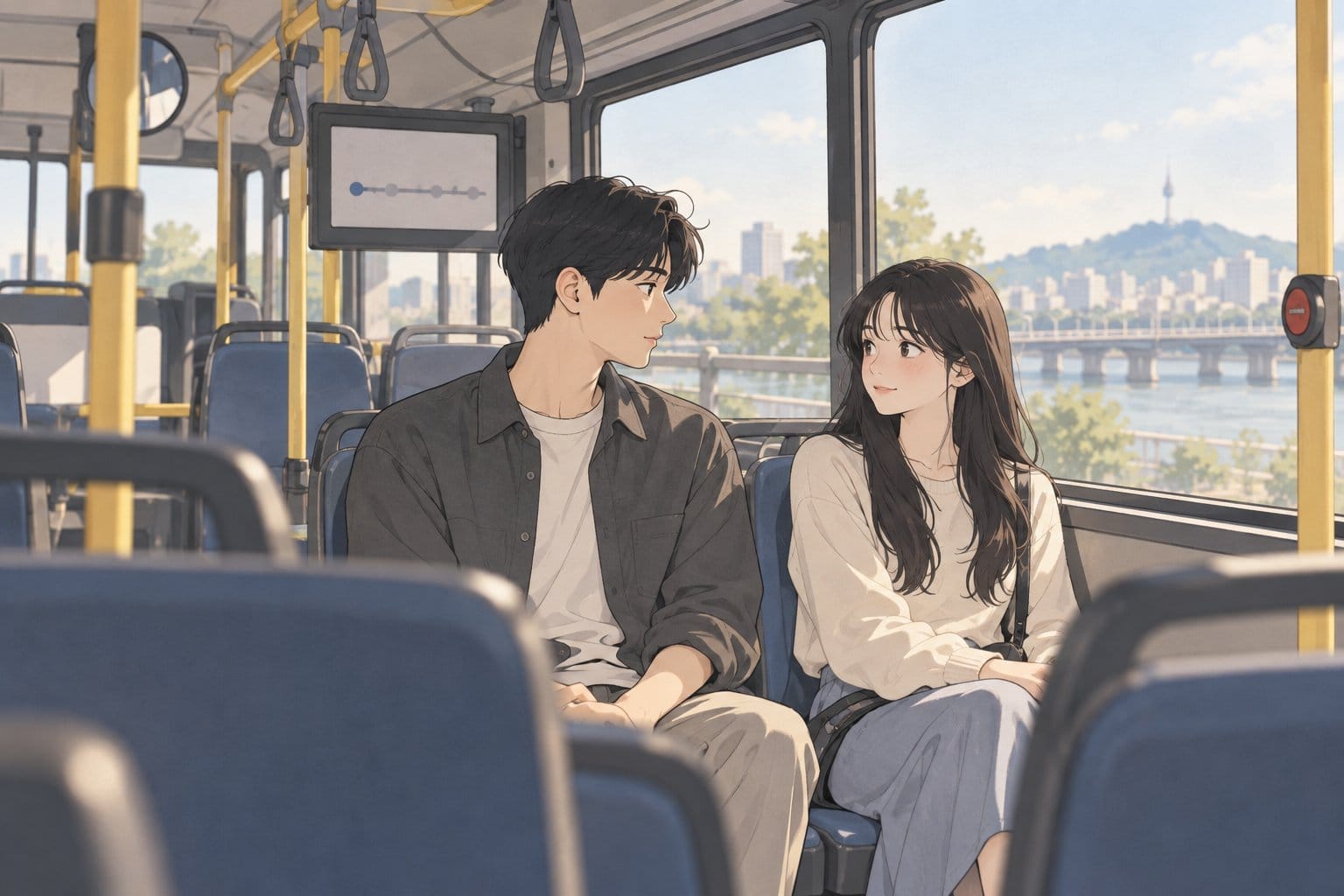 ENA Between Steps poster bus scene