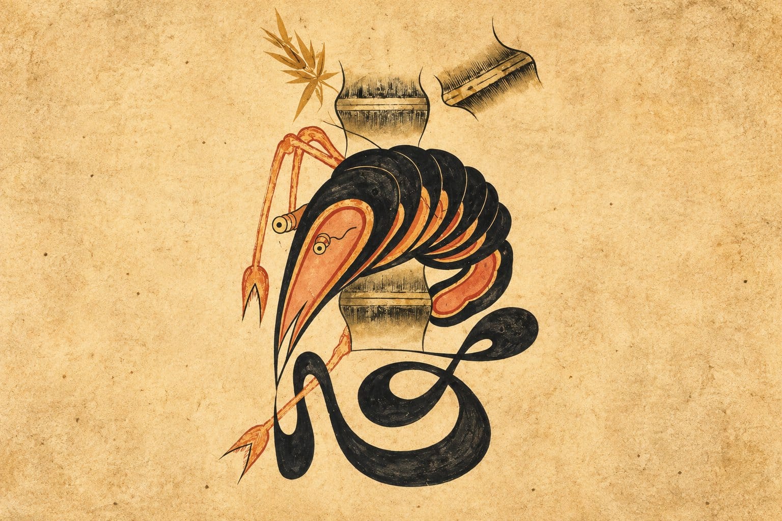 Munjado Joseon-era folk painting characters