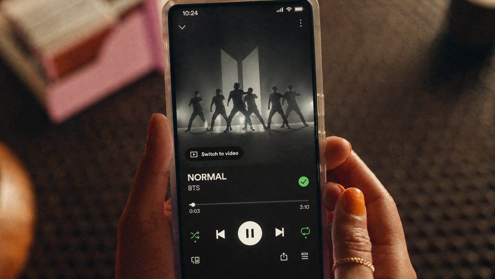 Spotify 'Switch to video' feature