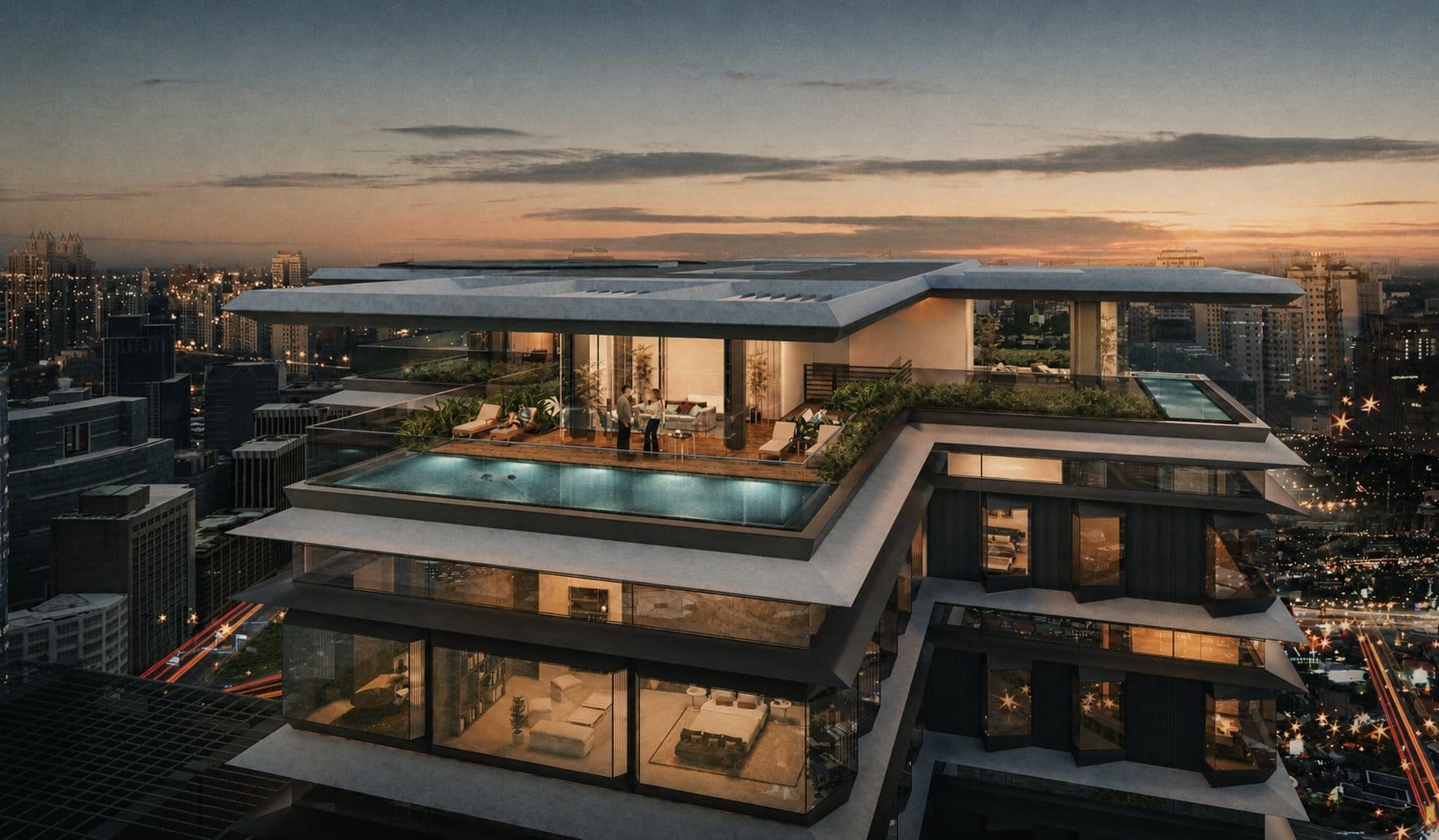 luxury penthouse apartment tower