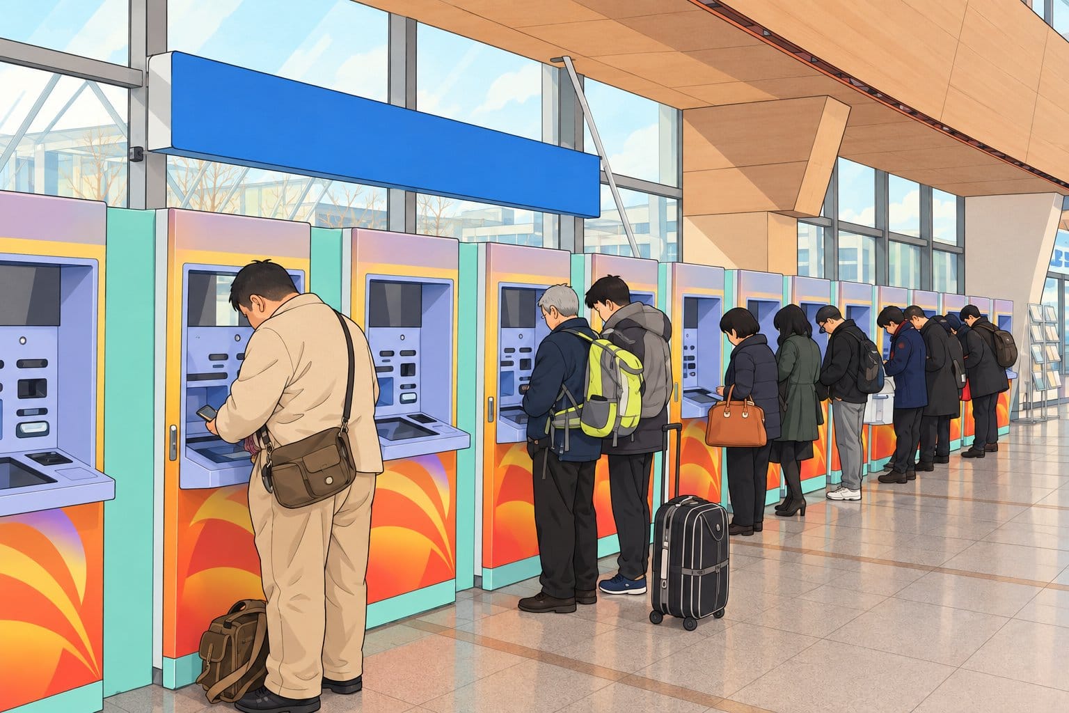 KORAIL ticket kiosk