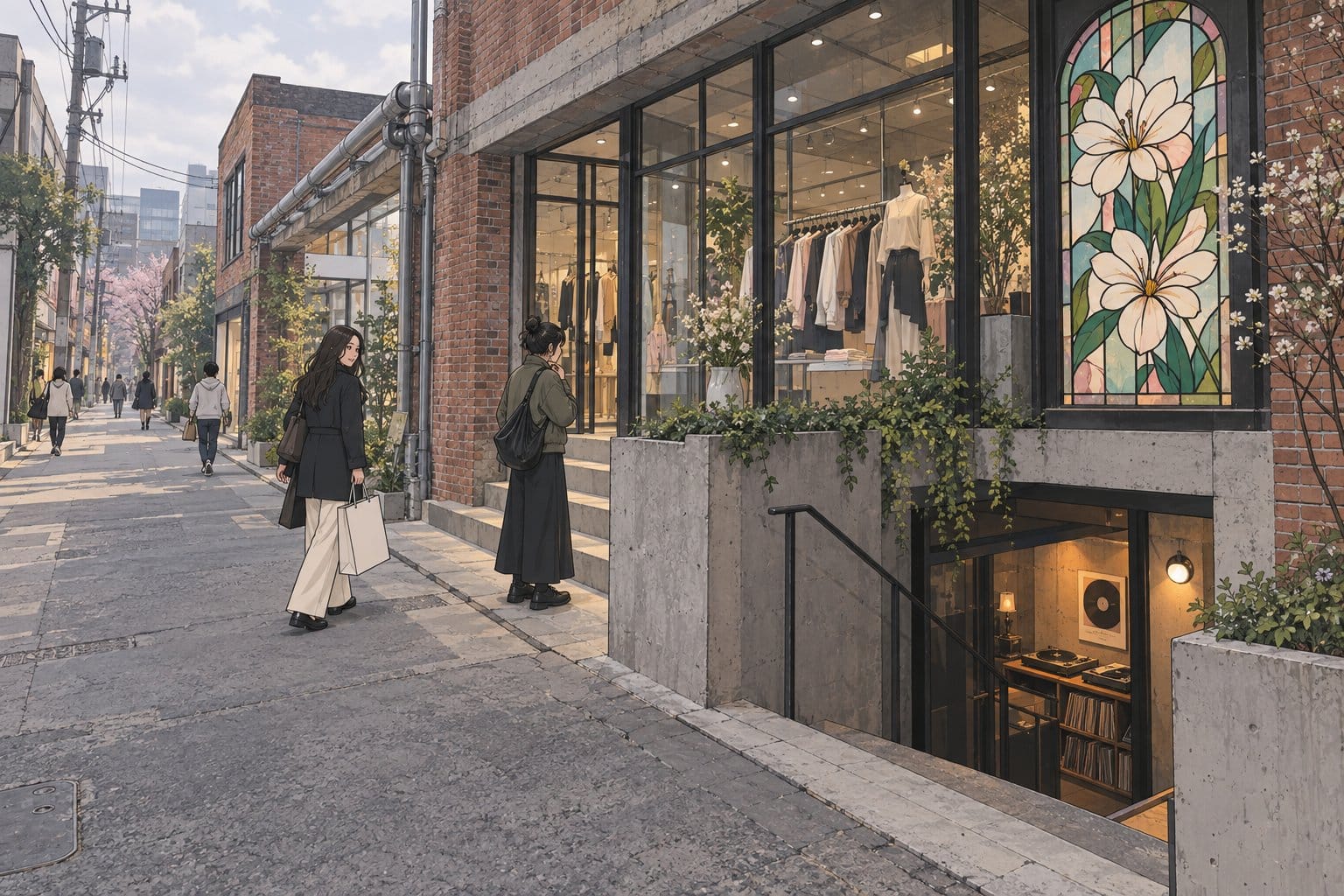 Seongsu-dong fashion district street