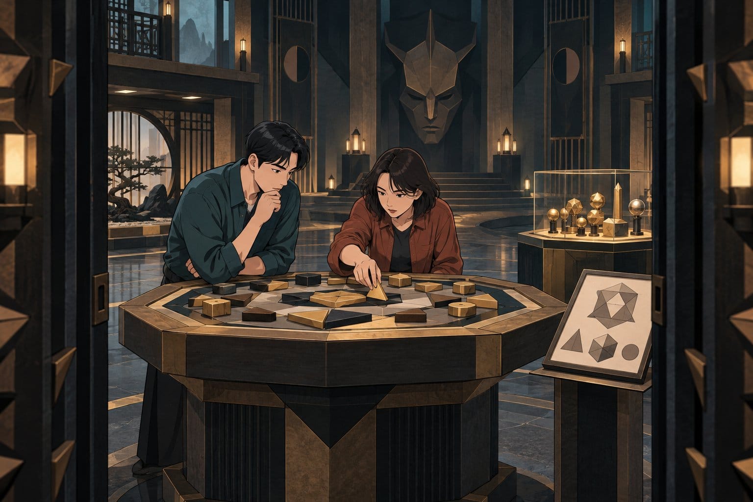 The Devil's Plan game set with prize and puzzle tables