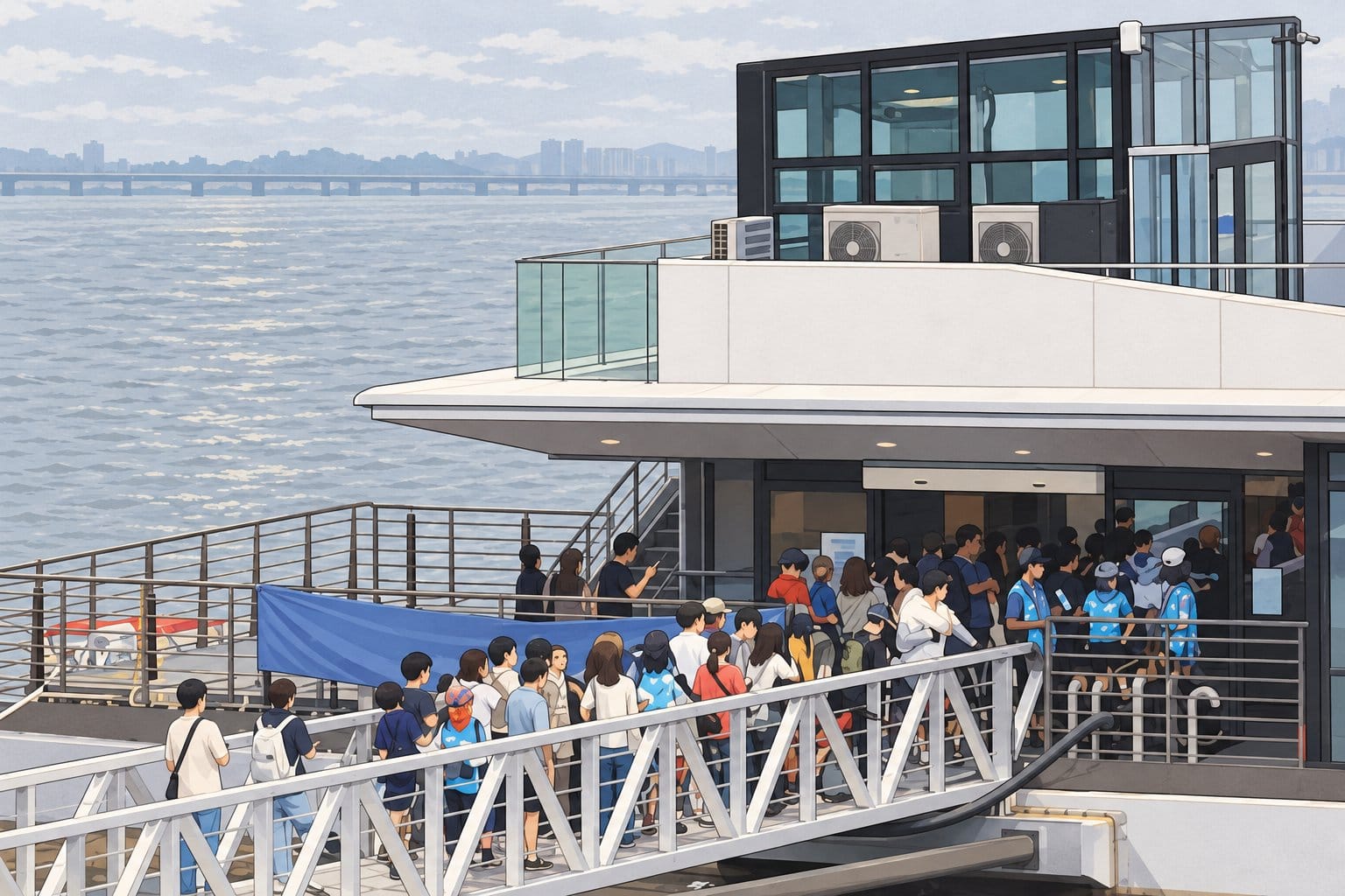 Magok dock (마곡선착장) on the Han River