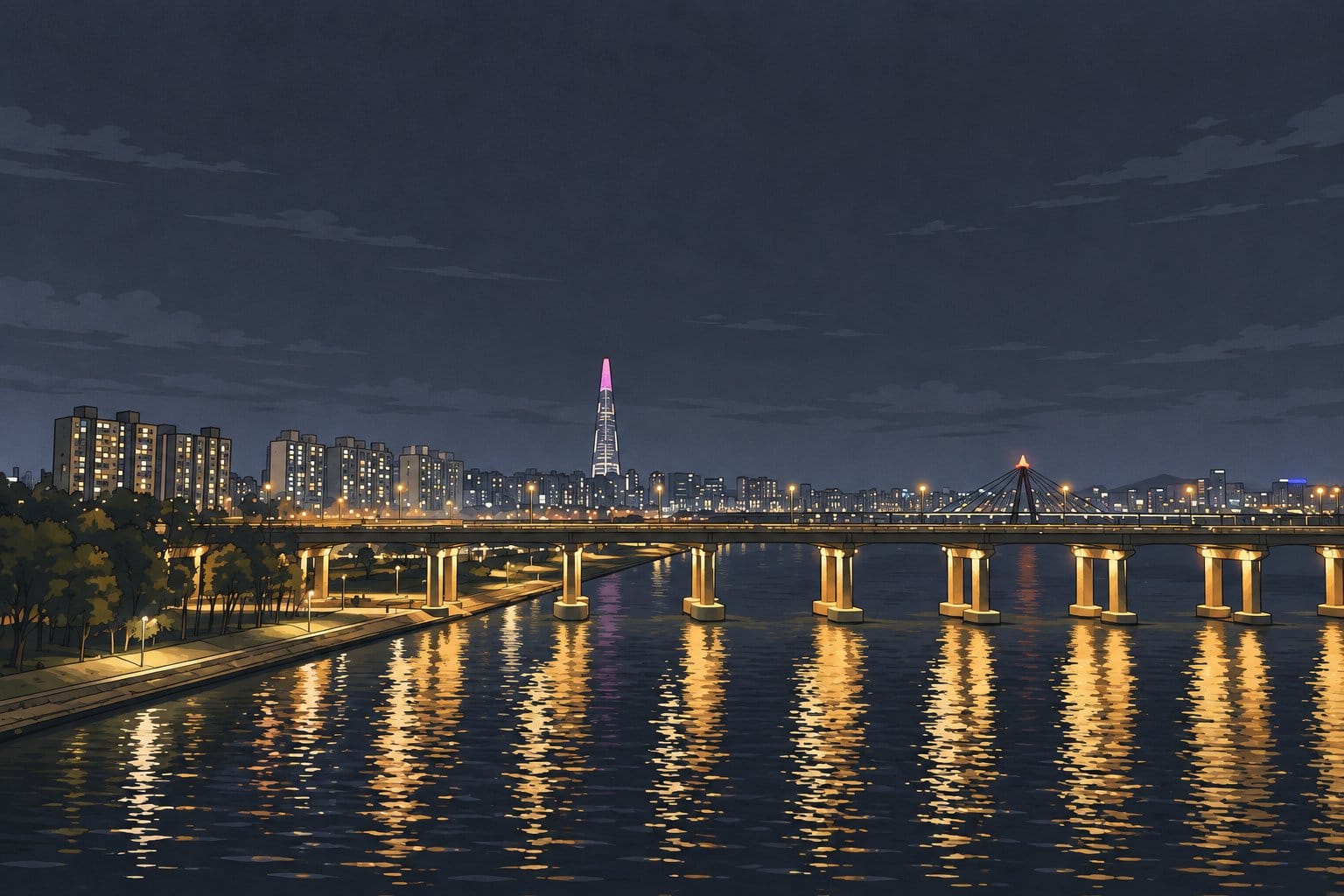 Gwangjin Bridge 8th Avenue observation deck