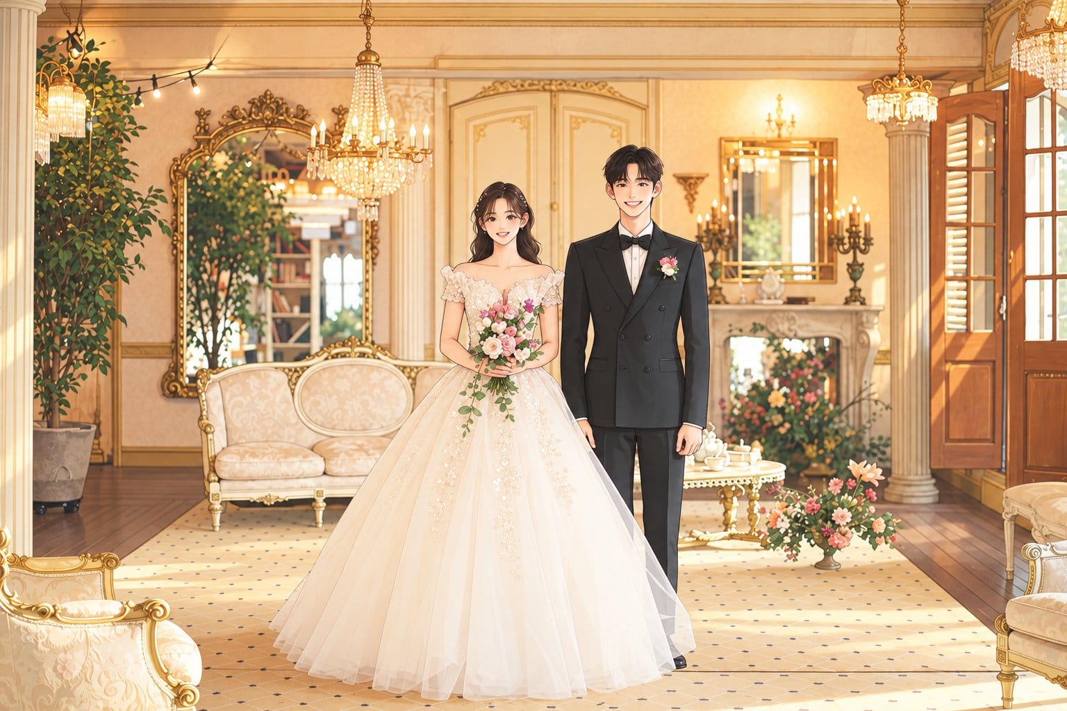 wedding-style couple pictorial photos
