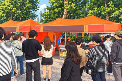 한국, 대만 관광객을 겨냥해 길거리 음식 축제를 먼저 패키지로 선보인다