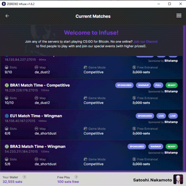Infuse server list