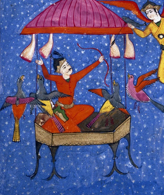 File:Kay Kāvus on his flying throne.jpg - Wikimedia Commons