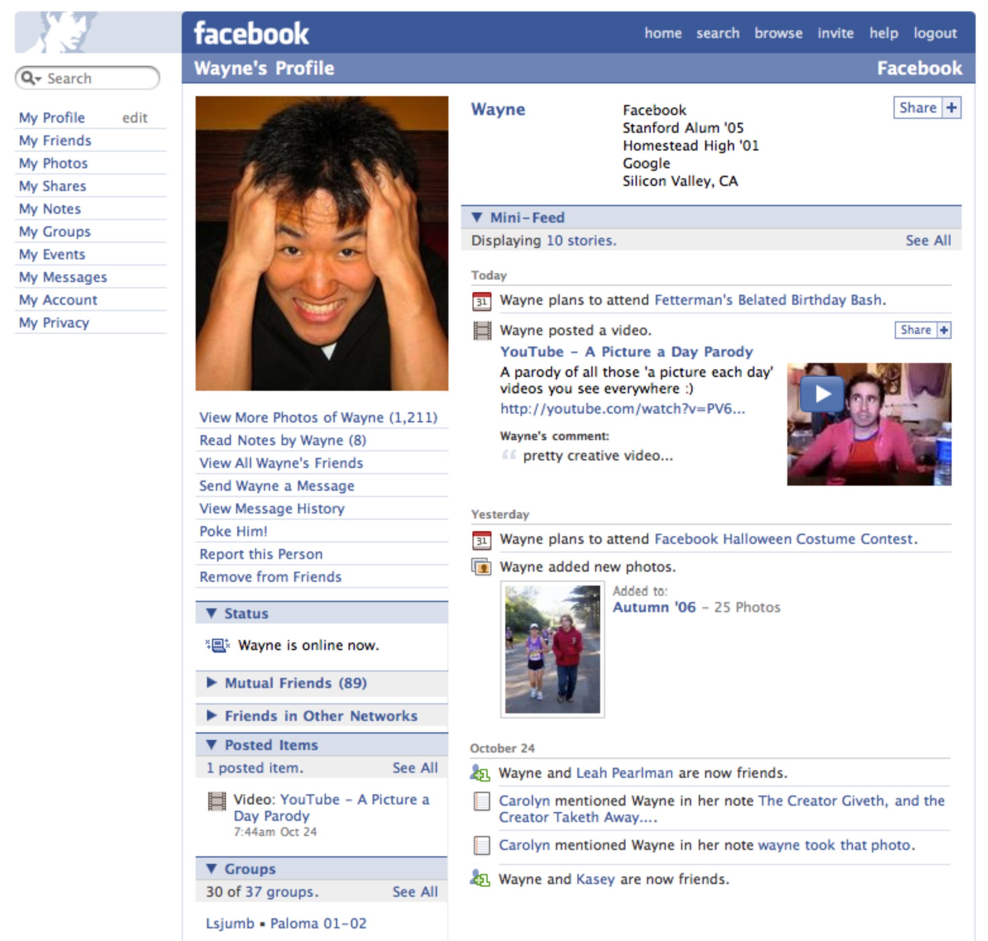 Facebook's 11th Year: Every Profile Page Update in the Last Decade | Time
