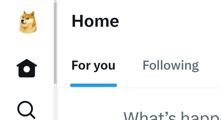 Twitter Dogecoin: Doge logo of shiba inu dog appears at top of website,  sending crypto prices soaring