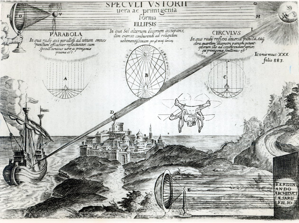 The Three Dreams You Need to Make a Drone: Death Rays, Brass Horses, and Dragon-Surprising Mirrors