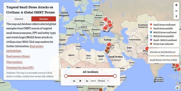 My Map of Small Drone Attacks on Civilians, and Russia's Drone Assault on the Elderly