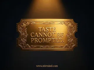 Taste Cannot Be Prompted: Why AI Will Not Replace Creative Judgment