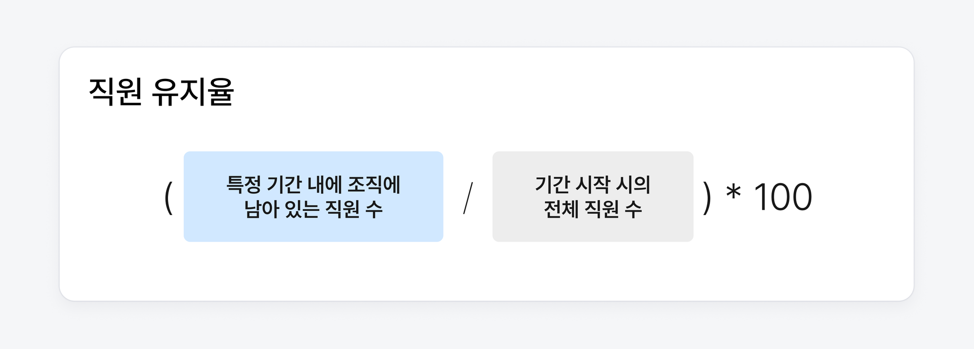 직원 유지율