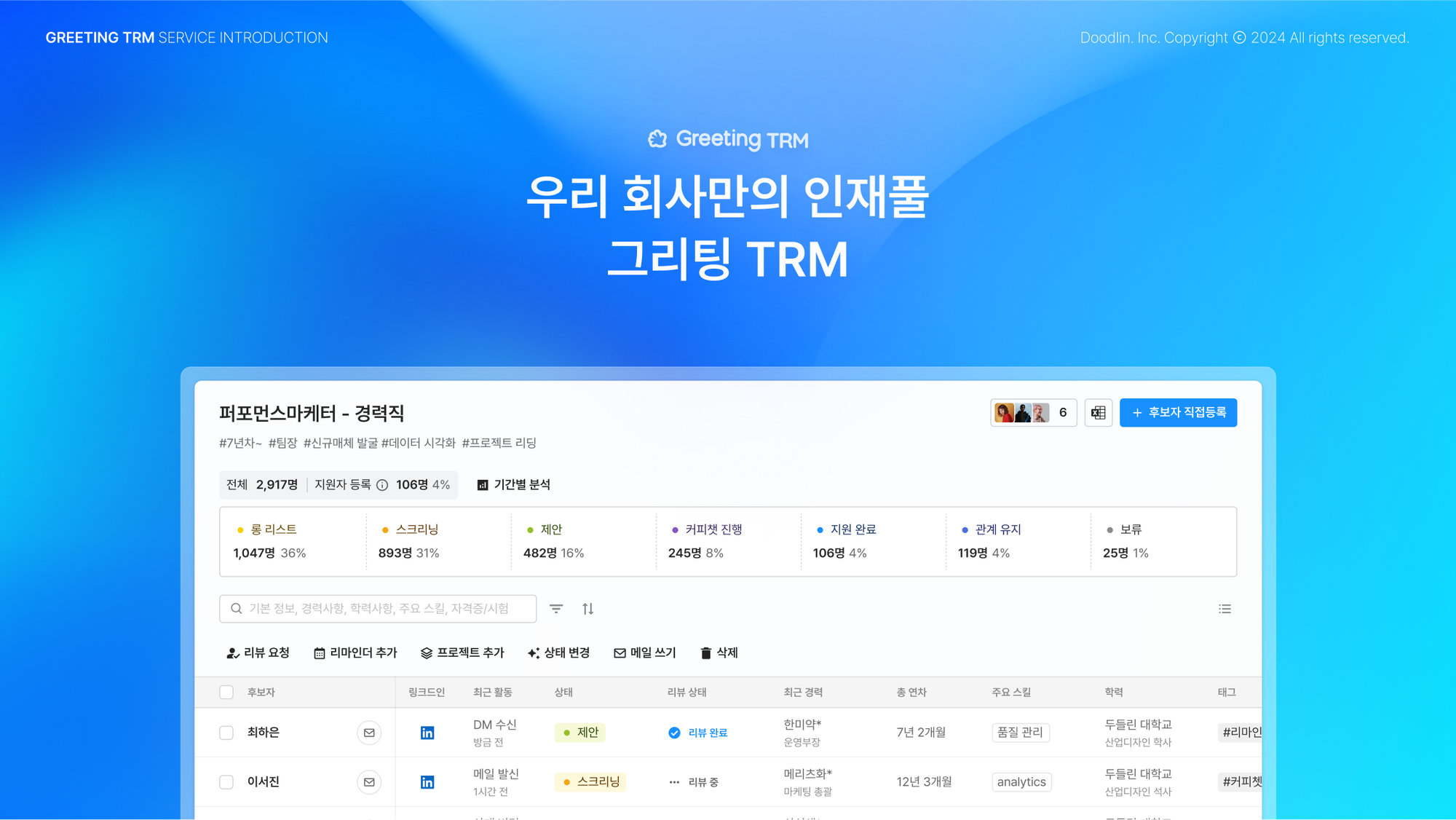 그리팅 TRM 소개서를 받아보세요!