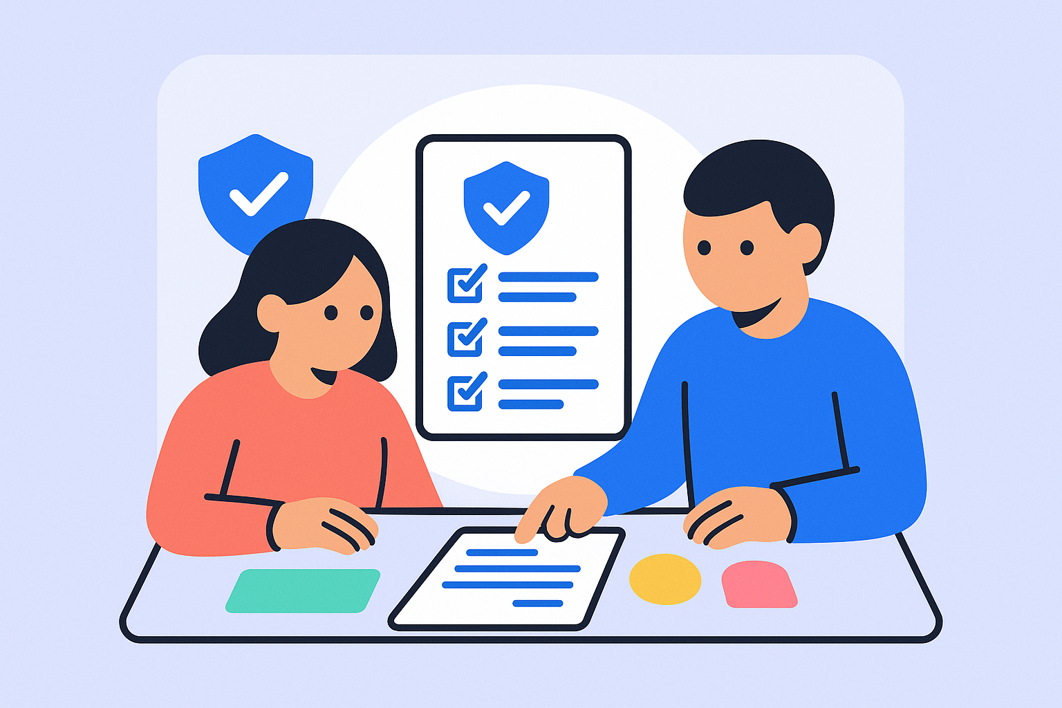 레퍼런스 체크 동의서 개인정보 보호법 기준을 상징하는 채용 서류 이미지