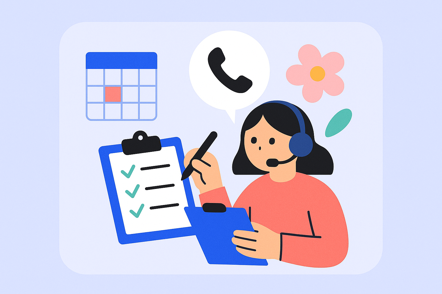 직무 중심 레퍼런스 체크 질문 설계를 표현한 HR 인터뷰 이미지