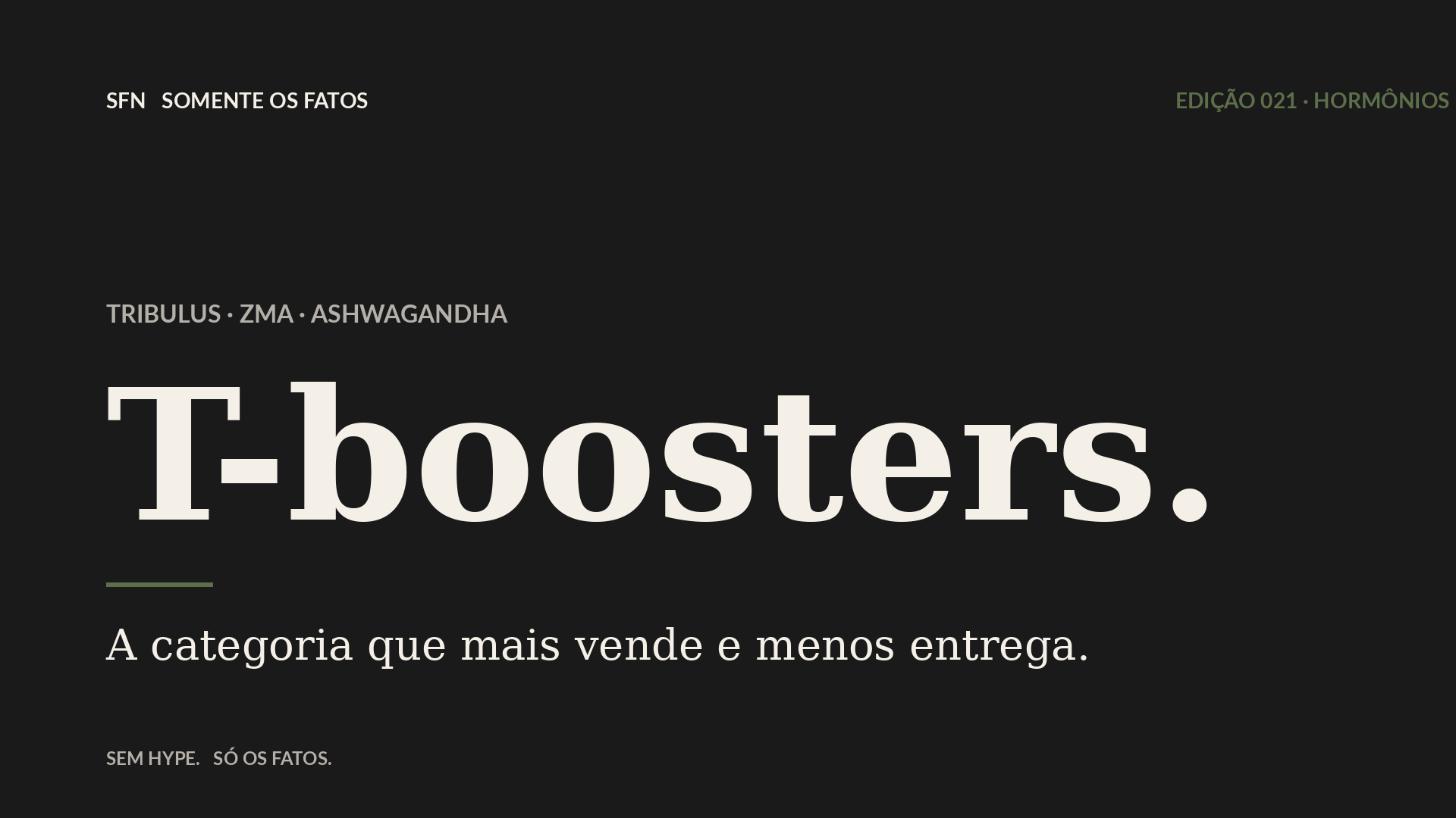 Tribulus, ZMA, ashwagandha: os 'testosterona-boosters' que não boostam