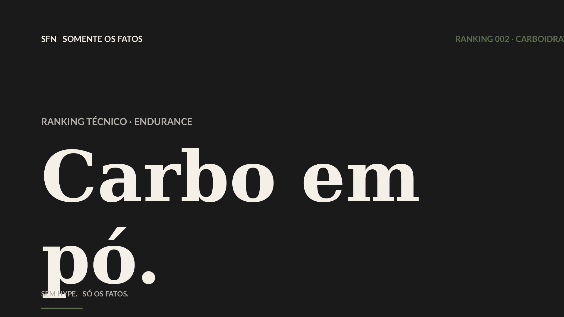 Top 5 carboidratos em pó do mercado nacional para endurance (ranking técnico)