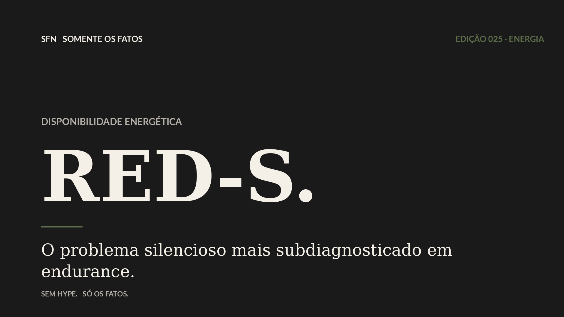 RED-S: quando a restrição calórica sabota tudo o que você treina