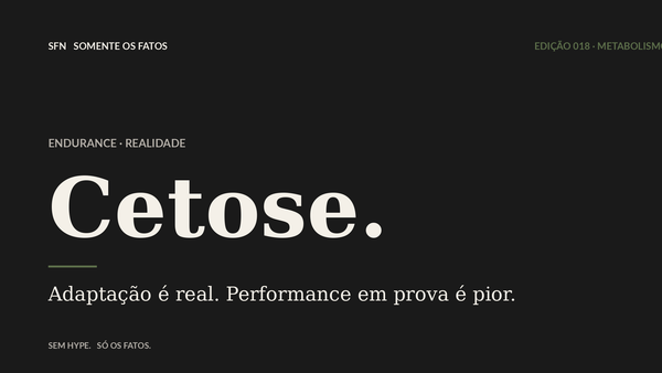 Cetose em endurance: a promessa que a literatura corrigiu