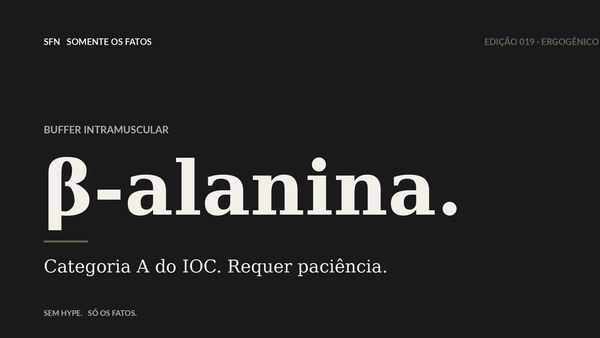 Beta-alanina: o buffer que ninguém explica direito