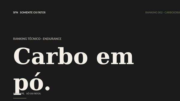 Top 5 carboidratos em pó do mercado nacional para endurance (ranking técnico)