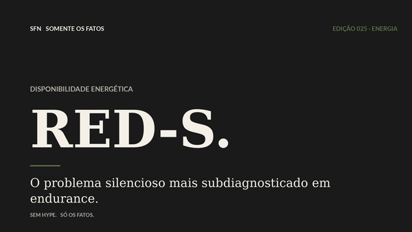 RED-S: quando a restrição calórica sabota tudo o que você treina