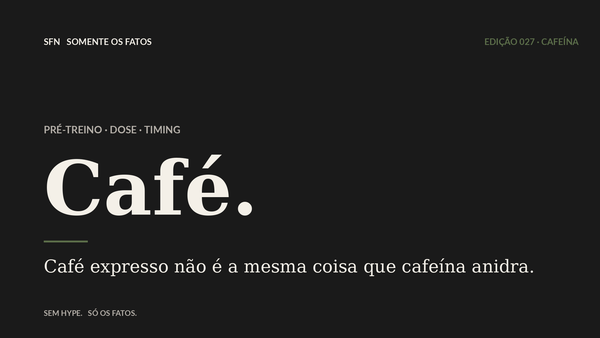 Café pré-treino: dose, timing e forma que a literatura sustenta