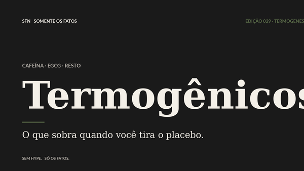 Termogênicos além da cafeína: o que sobra quando você tira o placebo