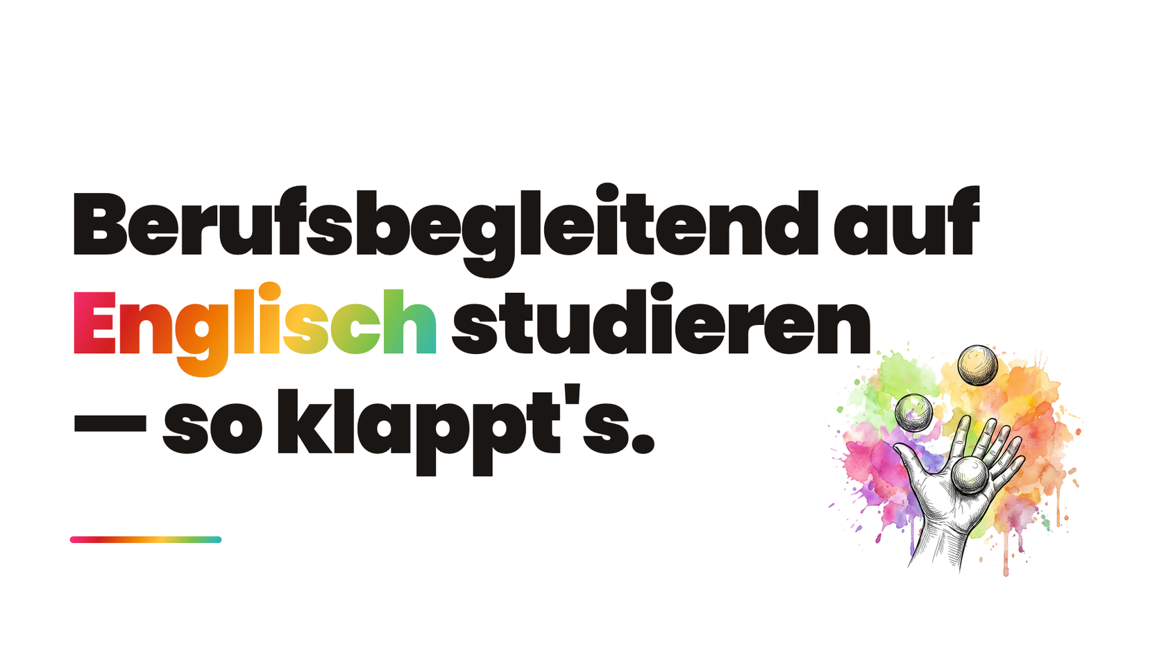 Wie schwer ist ein berufsbegleitendes Studium auf Englisch?