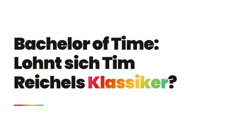 Buch Review: Bachelor of Time