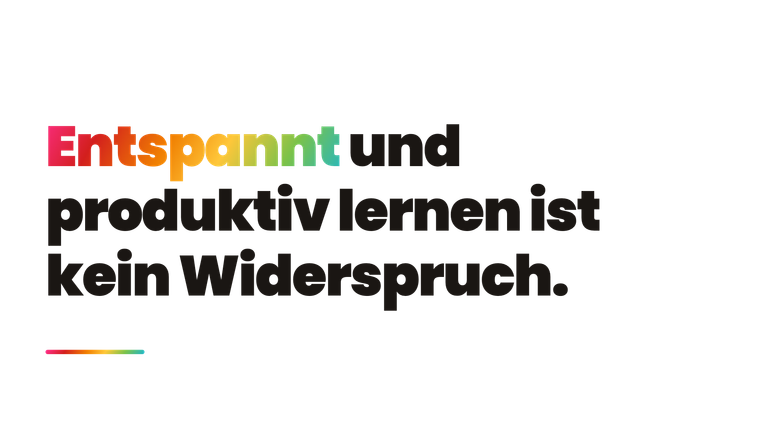 In 9 Schritten zu einem entspannten Lernalltag