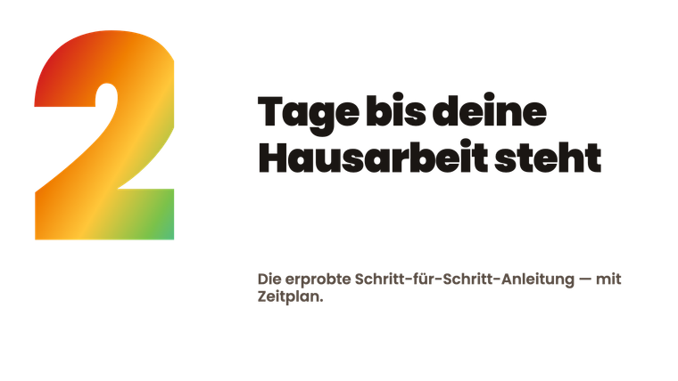 Hausarbeit in 2 Tagen schreiben? Eine Anleitung