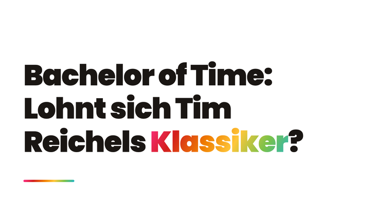 Buch Review: Bachelor of Time
