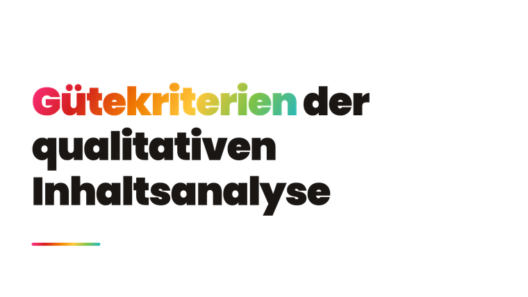 Gütekriterien der qualitativen Inhaltsanalyse (Mayring)
