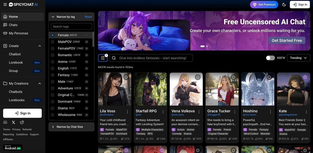 11 Best 18+ AI Chat Platforms to Try in 2026