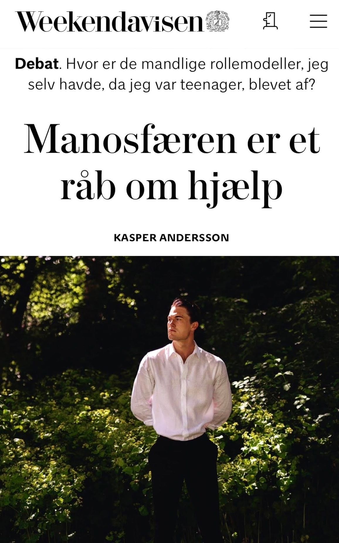 Manosfæren er et råb om hjælp