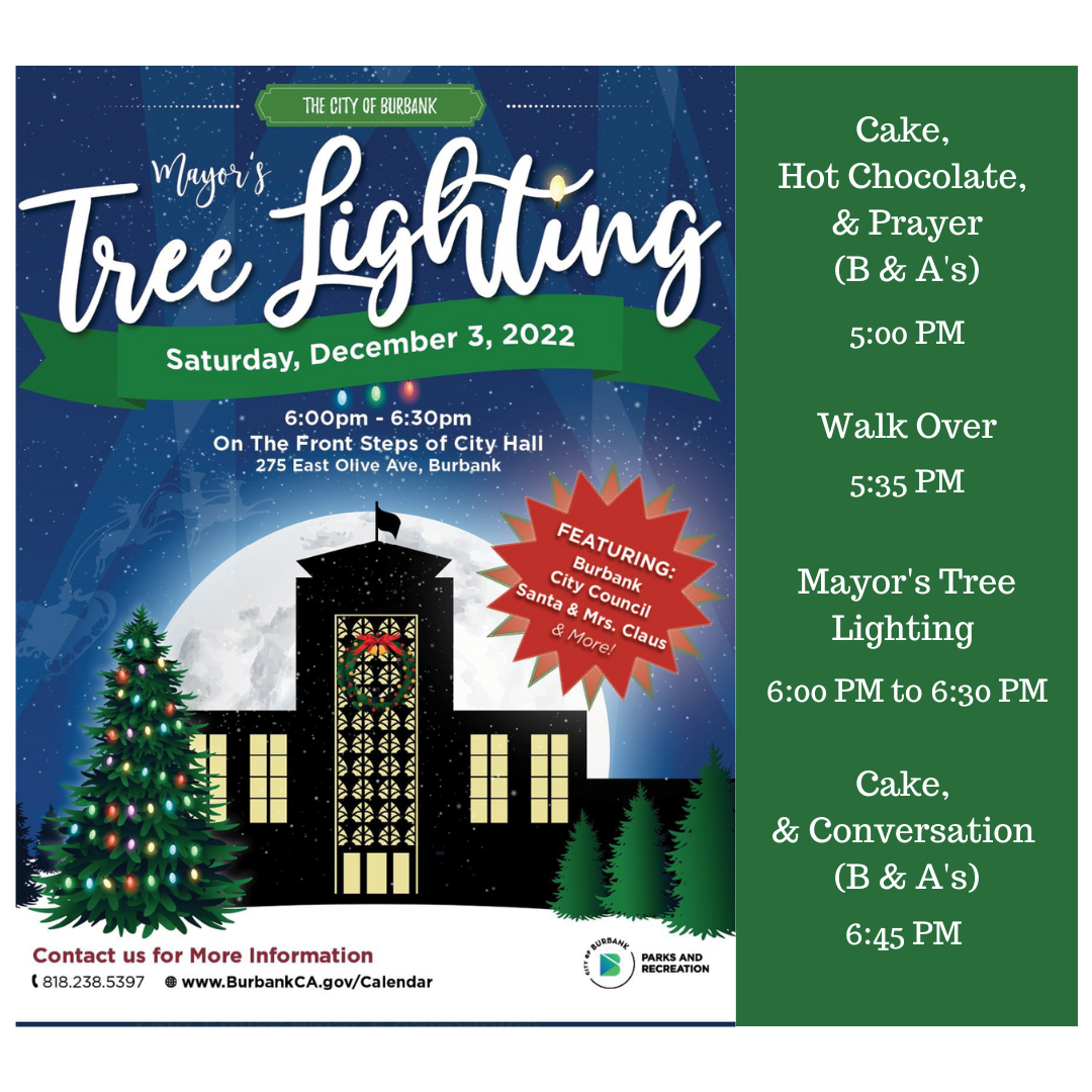 Saturday: Mayor's Tree Lighting Party