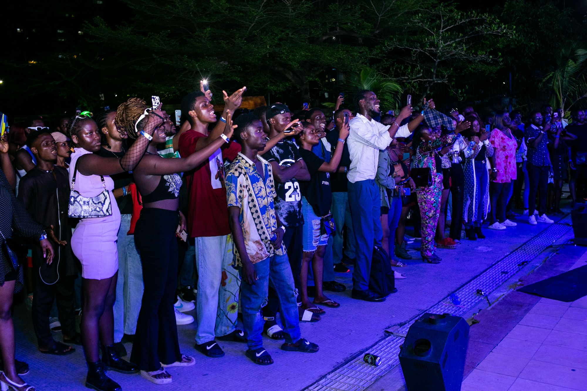 A crowd enjoying performances at the stage of the first edition of Alté Culture Festival