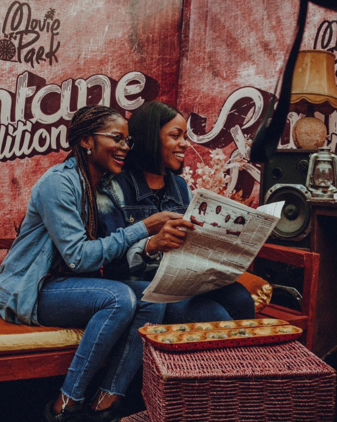 Attendees at the Movie in the Park Experience at Muri Okunola Park, Lagos