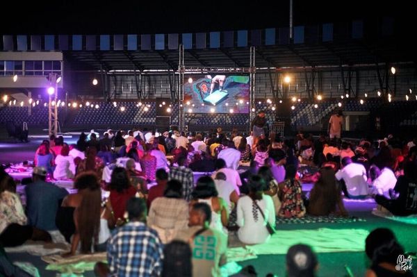 Attendees at Movie in the Park Experience in Ibadan