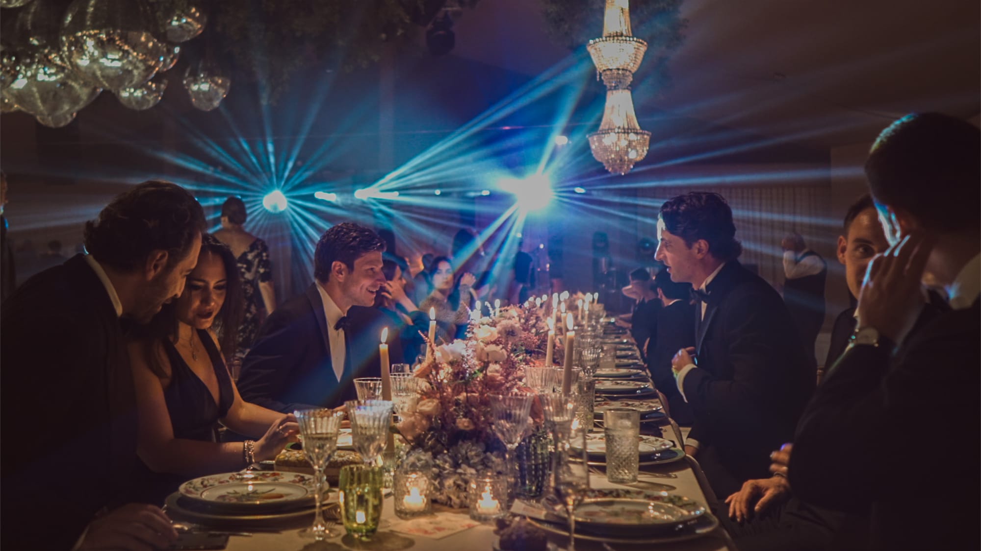 Guests Seated in Luxury Destination Wedding Video